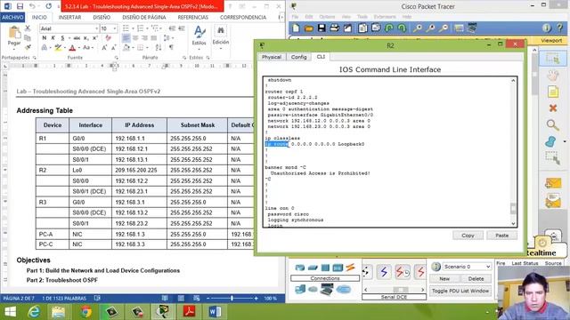 5.2.3.4 Lab - Troubleshooting Advanced Single-Area OSPFv2 смотреть онлайн