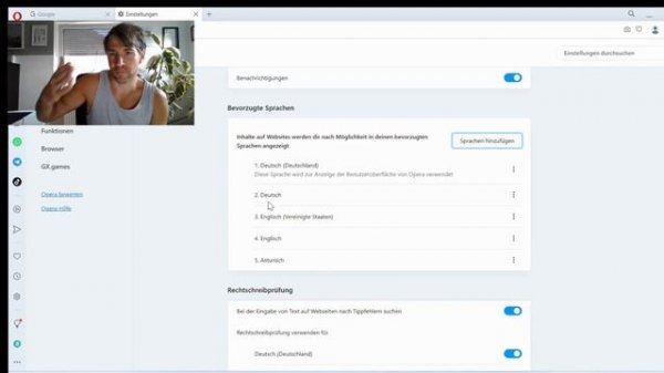 Opera Sprache ändern - Opera in deutscher Sprache einstellen Anleitung