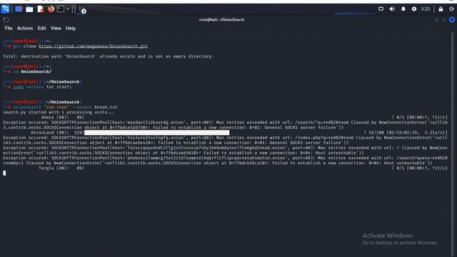 OnionSearch Kali Linux Tool. Uncover Hidden Websites #kalilinux #onion #github смотреть онлайн