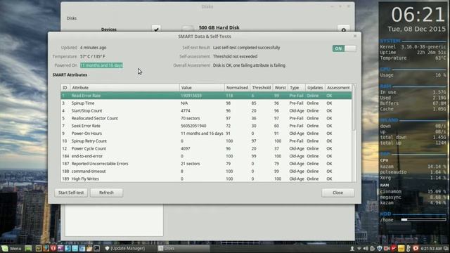 How to see if your Hard Drive is dying with S.M.A.R.T Data tools (Linux Mint) смотреть онлайн