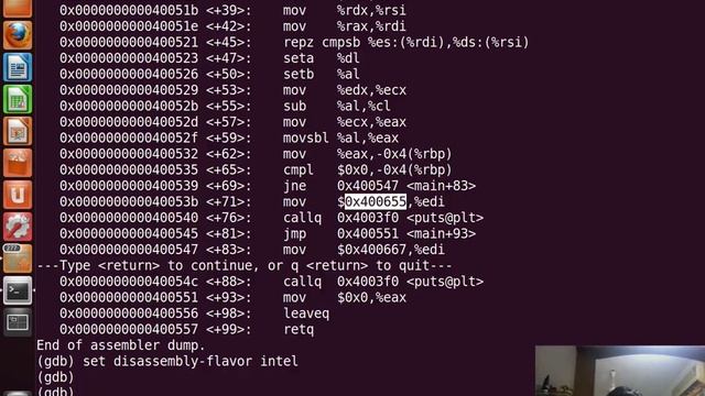 SecurityTube GNU Debugger Expert: Part 14: GDB on 64 bit Systems смотреть онлайн