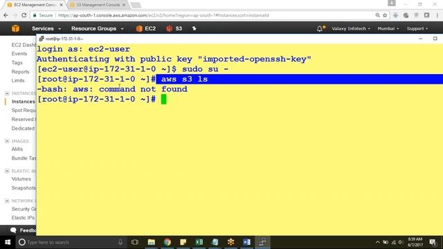 Install AWSCLI in Linux instance смотреть онлайн