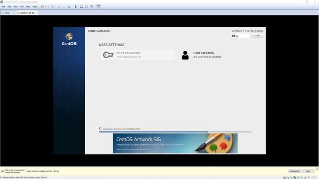 VMWare Workstation Easy Install CentOS 7 смотреть онлайн