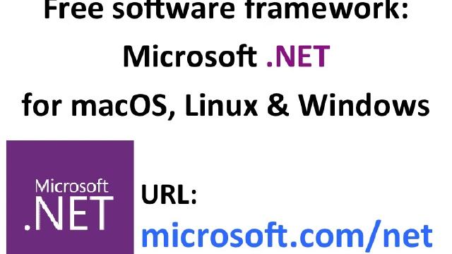 Microsoft .NET is a free software framework смотреть онлайн