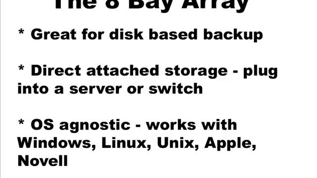 Meet the 8 Bay Disk Array смотреть онлайн