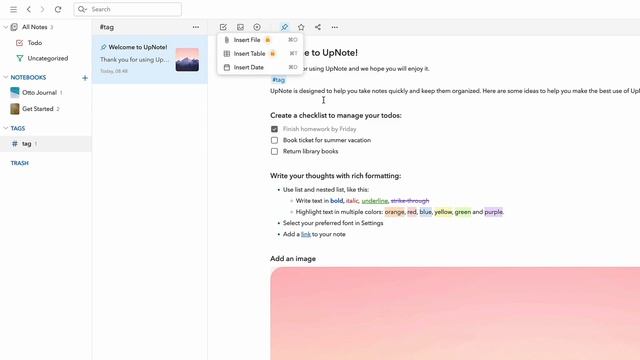 Upnote For Notes: A Lightweight Masterpiece