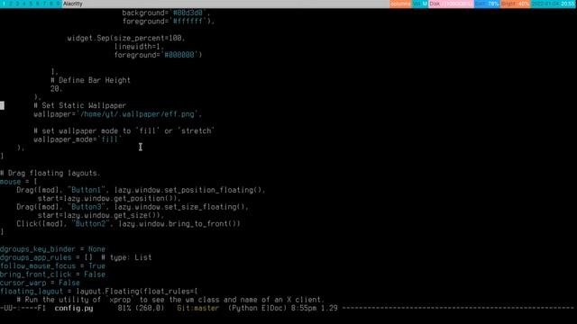 Qtile: Wallpapers Without Nitrogen or Feh for Minimal Setup & How To Config the Qtile Widget смотреть онлайн