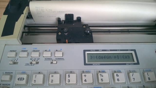Arduino Due Lisp Retro Computer with Brother EP 44 as Serial Terminal смотреть онлайн