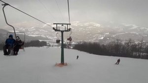 2018.01.04-06 - Пилипец, спуск на кресельном подъемнике