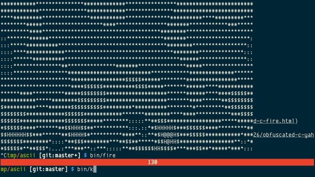fire, klarna, yahoo, ASCII animation art смотреть онлайн