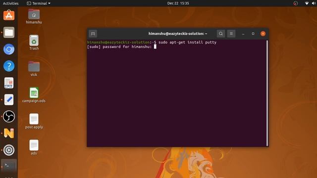 How to install Putty Configuration in Ubuntu Linux смотреть онлайн