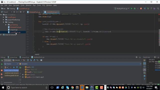 Golang - Scan all TCP ports смотреть онлайн