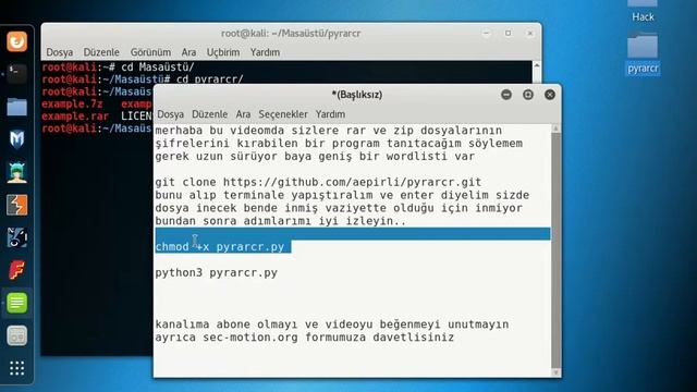 Kali linüx rar zip şifre kırma (detaylı anlatım) смотреть онлайн