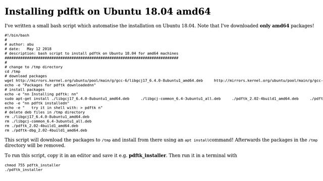 How can I install pdftk in Ubuntu 18.04 and later? (7 Solutions!!) смотреть онлайн