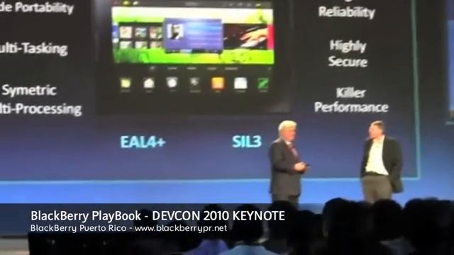 BlackBerry PlayBook DEVCON 2010 Keynote смотреть онлайн