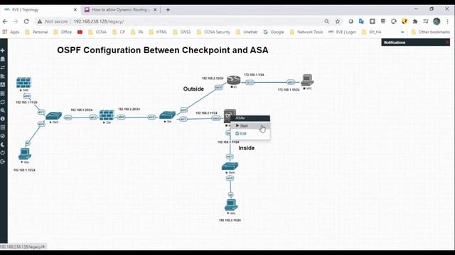How To Configure OSPF Between Checkpoint And ASA