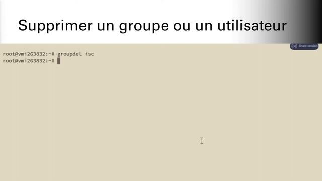 Gérer les utilisateurs sous Linux® смотреть онлайн