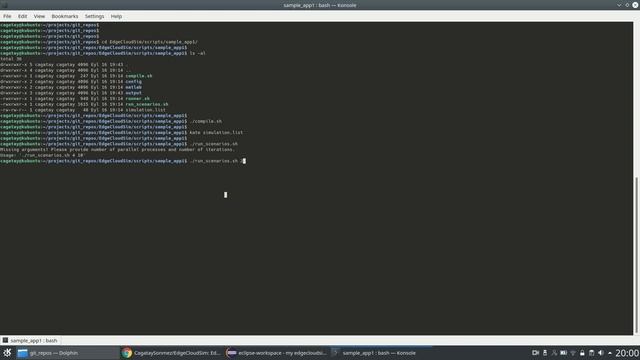 Run sample EdgeCloudSim application on Linux terminal смотреть онлайн