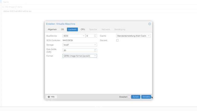 Proxmox - VM mit Debian erstellen смотреть онлайн