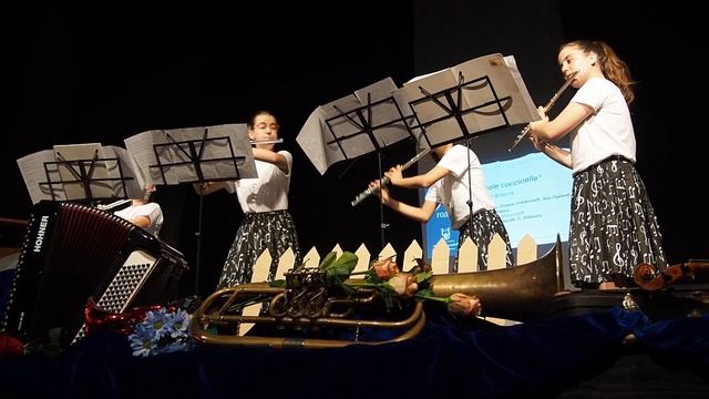 Claude Debussy - Golliwogg's Cakewalk, Children's Corner. Flute Quartet 