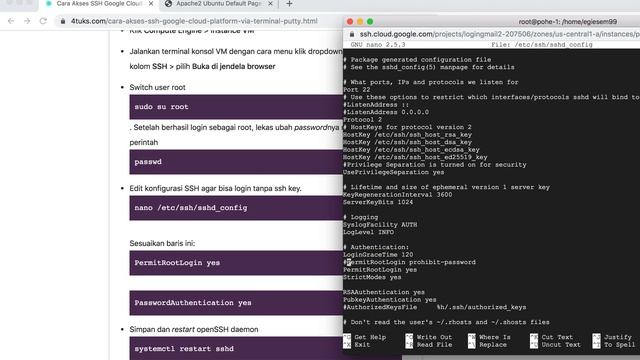 Setup SSH Google Cloud Platform смотреть онлайн