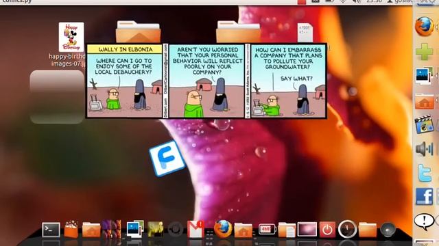 Linux Ubuntu 12.04 show off 3D cairo effects graphics compiz смотреть онлайн
