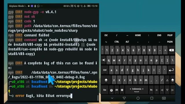 cara membuat bot whatsapp sendiri di hp android dengan nodejs dan termux part5 смотреть онлайн