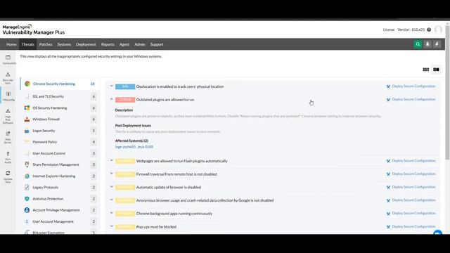 Security Configuration Management With ManageEngine Vulnerability Manager Plus