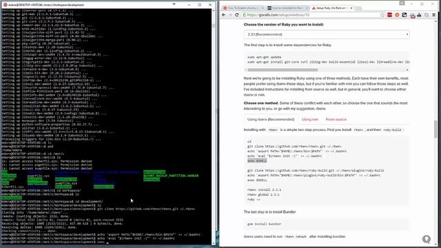 Rails with Ubuntu On Windows 10 смотреть онлайн