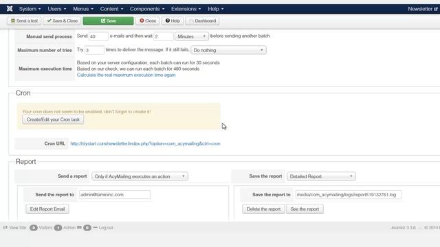 Acymailing Email Marketing Tutorial - Setting up a Cron Job смотреть онлайн