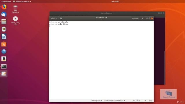 Linux Uso del editor gedit смотреть онлайн