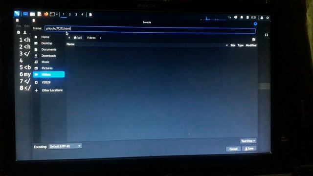 run html file in Linux system (Kali Linux) .... hacking system . смотреть онлайн