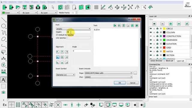 Column layout plan in Librecad ||Creating layout plan || Structural column Drawing layout plan смотреть онлайн