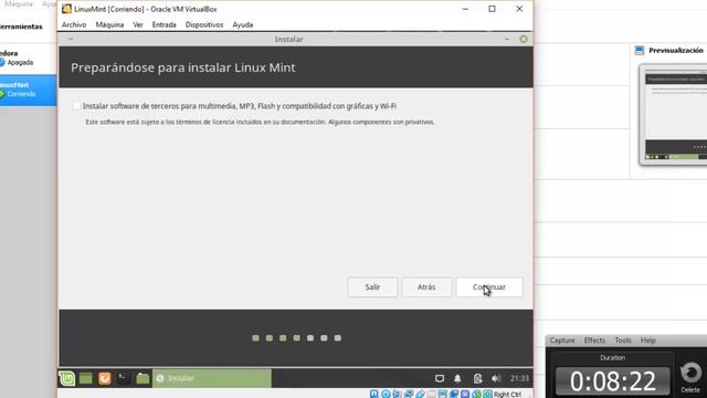Como instalar LInux Mint en una maquina virtual con particiones de disco duro смотреть онлайн