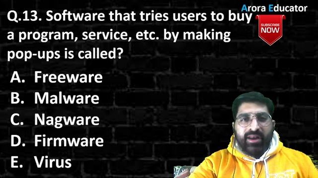 Computer Software MCQ | Computer by Sachin Sir | Arora Educator смотреть онлайн