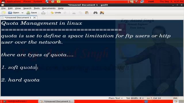 Part 1 Quota Configuration in Linux 6 0 смотреть онлайн