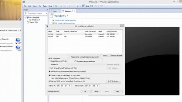 Vmware Fix : Network Bridge on Device VMnet0 is Temporary down