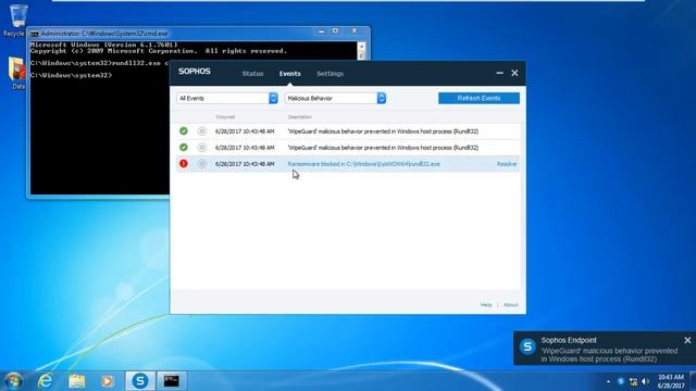 Petya/Petna/PetrWrap Ransomware vs Sophos Intercept X смотреть онлайн