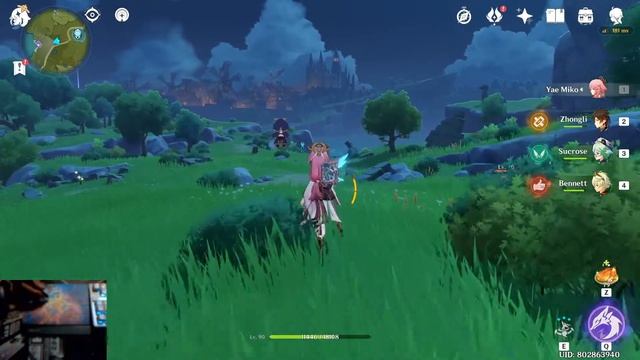 Playing Genshin with a XP-Pen stylus смотреть онлайн