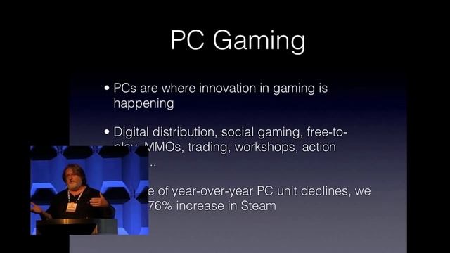 Linux Really Is The Future Of Gaming - Gabe Newell, 2013 At LinuxCon
