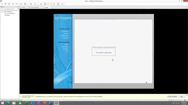 Installing Linux Mageia in vmware смотреть онлайн