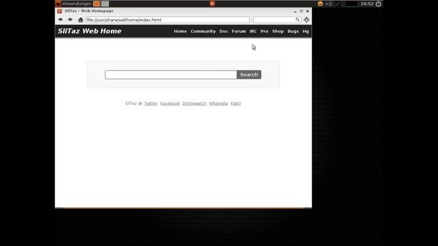 SliTaz GNU/Linux Cooking 20140216 - Demo смотреть онлайн