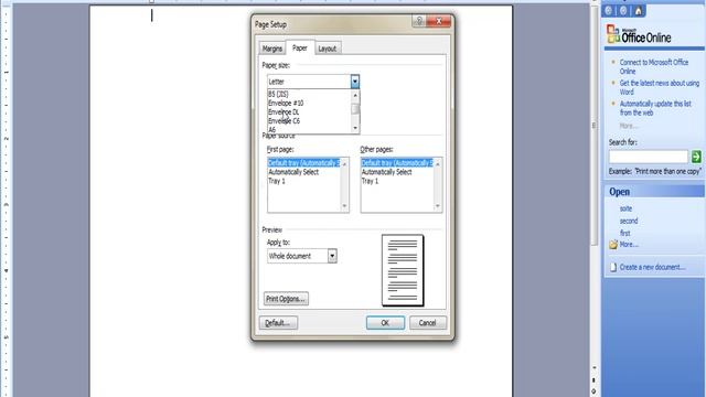 Set Paper Size in MS OFFICE Punjabi tutorial смотреть онлайн