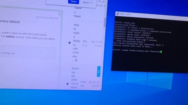 Reset Catalyst CISCO 3560 series PoE 24
