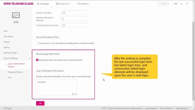 Open Telekom Cloud | Identity and Access Management: Setting Account Security Policies смотреть онлайн