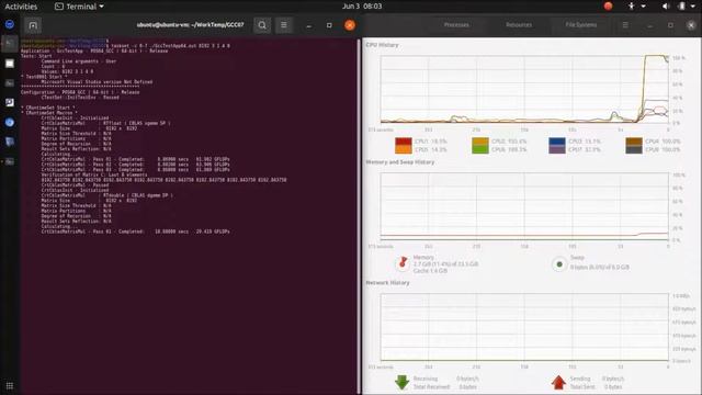 Strassen Matrix Multiplication - Ubuntu 20.04 - GCC compilers ( VTR-225 ) смотреть онлайн