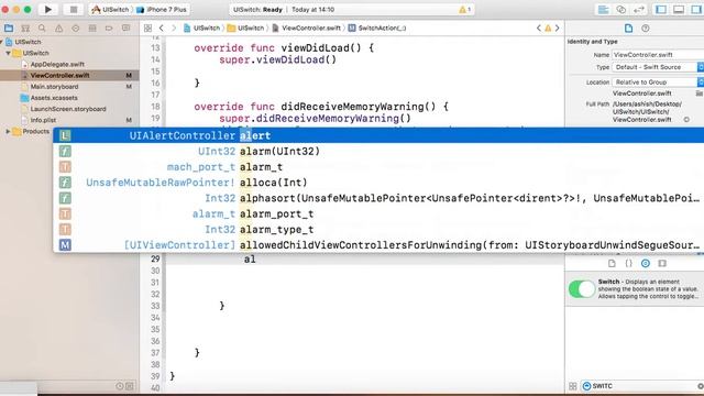 UISwitch with UIAlertViewcontroller Swift iOS Xcode | iOS Development смотреть онлайн