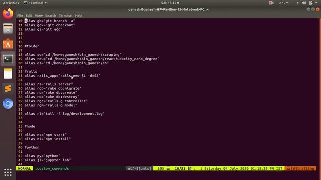 Linux tips in Telugu - alias command смотреть онлайн