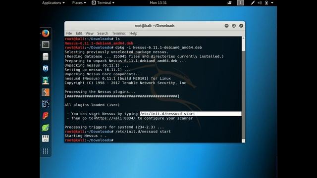 Instalación del analizador de vulnerabilidades Nessus en Kali Linux 2017.1 смотреть онлайн