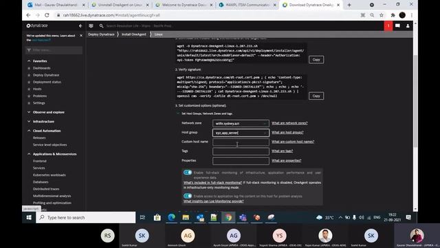 Dynatrace One Agent Install via Active Gate and Network Zones in Linux смотреть онлайн